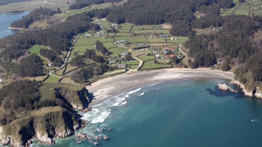 Panorámica de Praia da Vaca, A Coruña