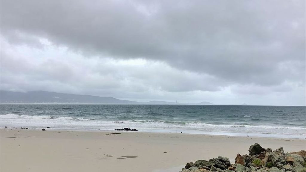 Playa da Vouga desde la arena, Muros, A Coruña