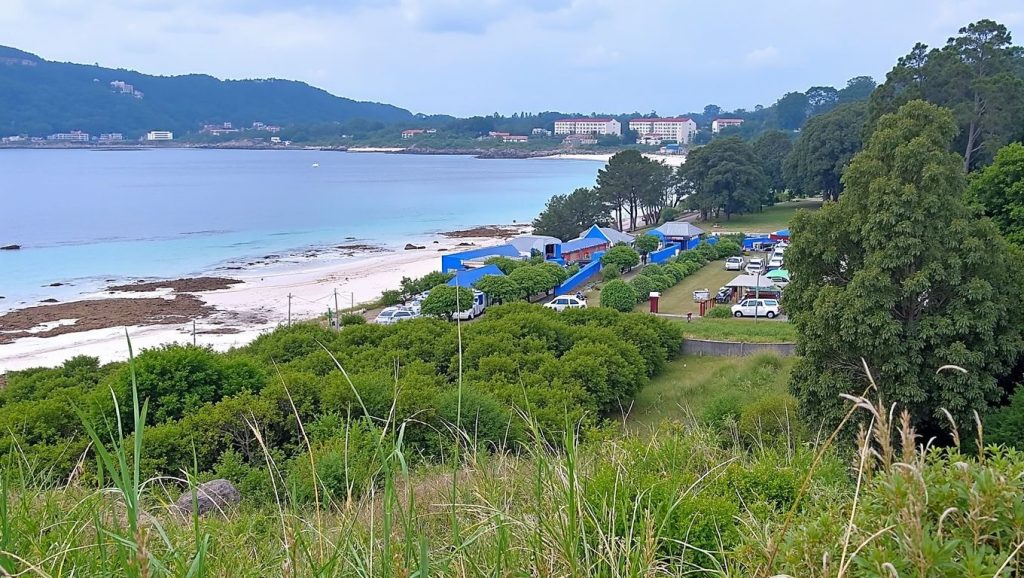 Acceso a Praia da Vouga desde el aparcamiento, Muros