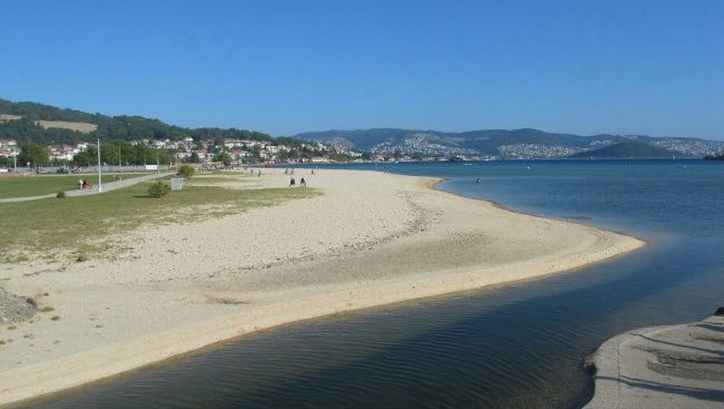 Praia da Xunqueira en Moaña (Pontevedra)