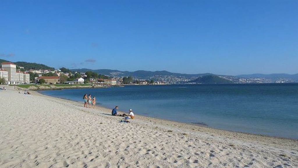 Panorámica de Praia da Xunqueira, Pontevedra
