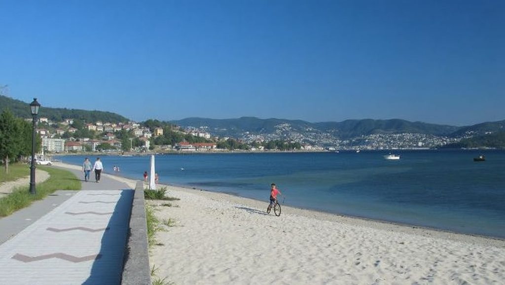 Arena de Praia da Xunqueira, Moaña (Pontevedra)