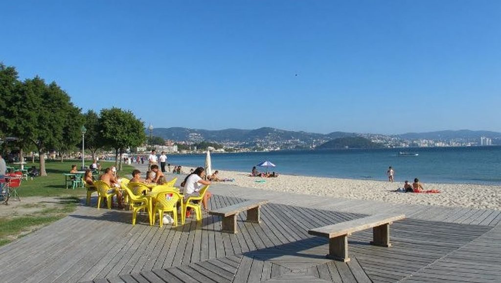 Entorno natural de Praia da Xunqueira en Pontevedra