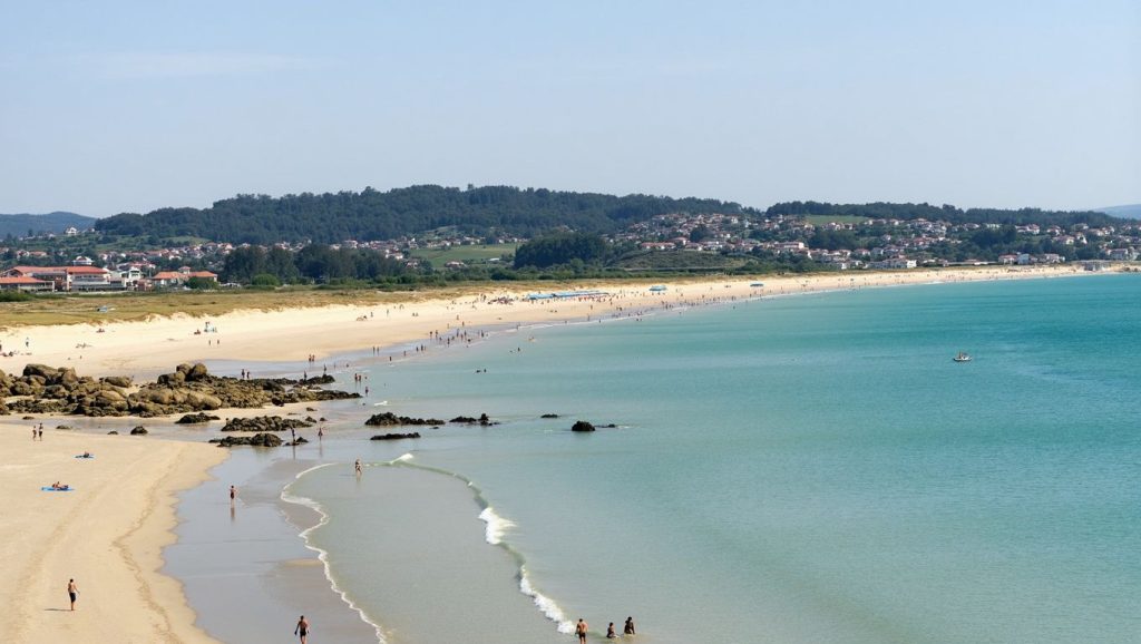 Entorno natural de Praia da Zafra en Pontevedra