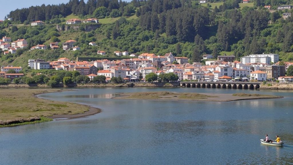 Praia das Bólas en Pontedeume (A Coruña)