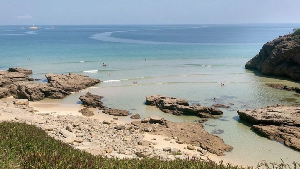 Aguas de Praia das Cabanas en Ribadeo (Asturias)