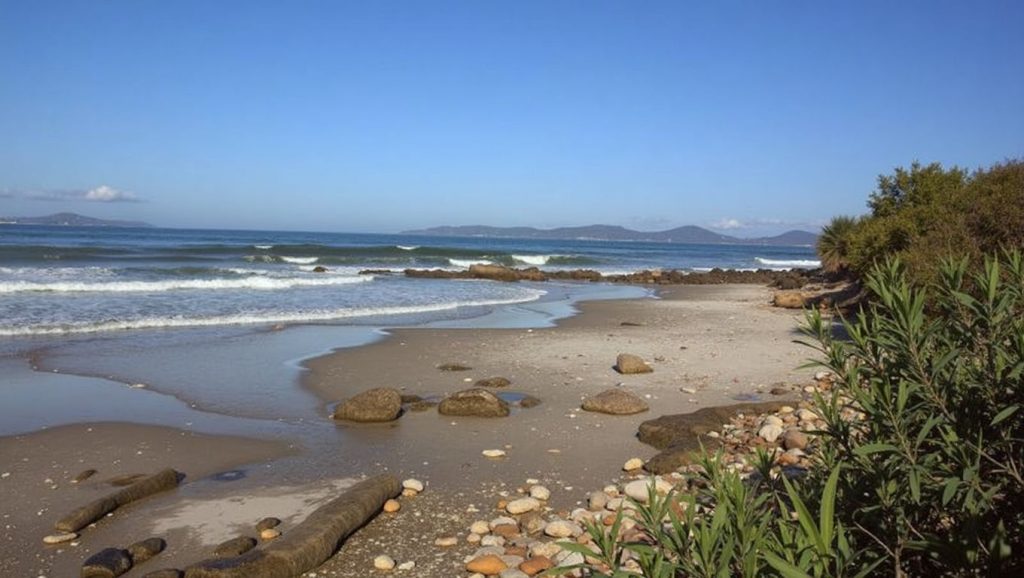 Panorámica de Praia das Canas, Pontevedra