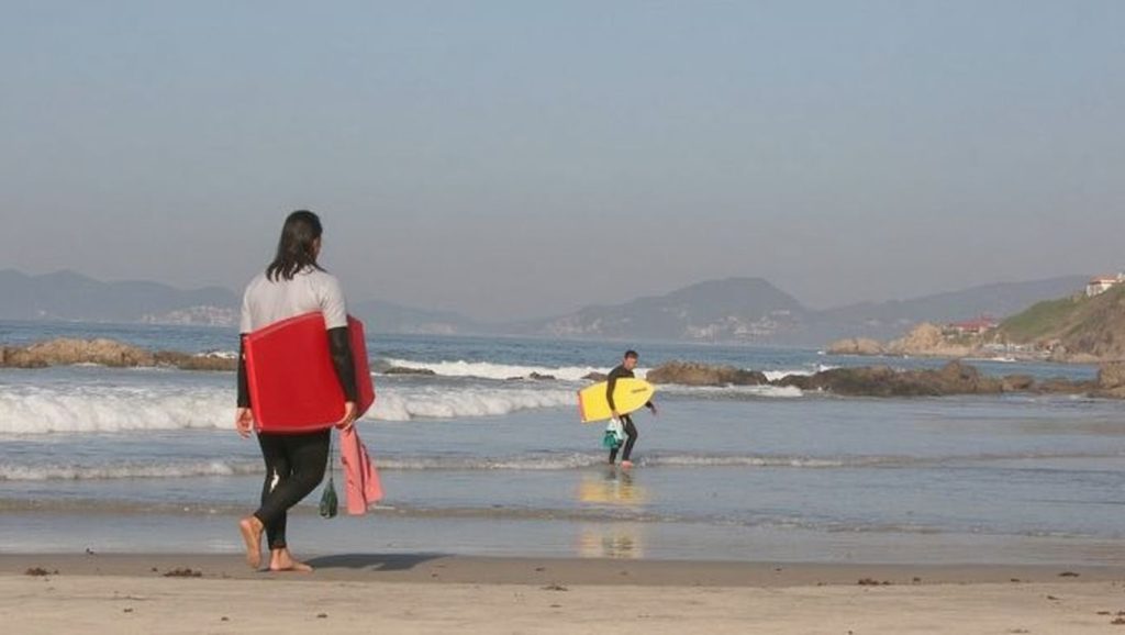 Ría y costa de Praia das Canas en Nigrán, Pontevedra