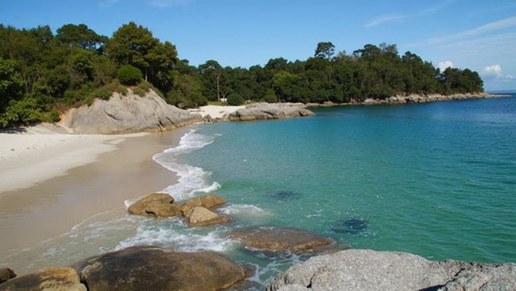 Praia das Castiñeiras en Cangas de Morrazo (Pontevedra)