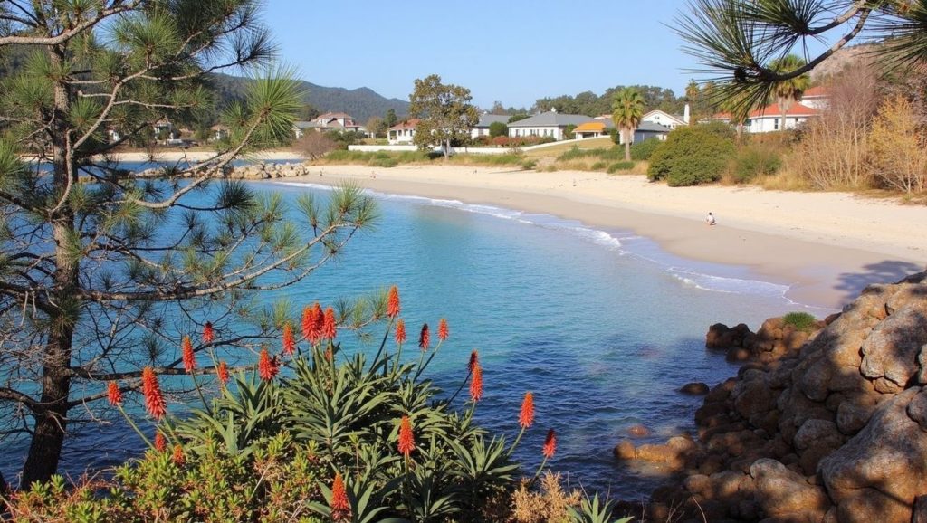 Entorno natural de Praia das Castiñeiras en Pontevedra