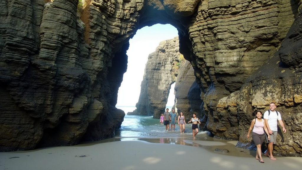 Entorno natural de Praia das Catedrais en Lugo