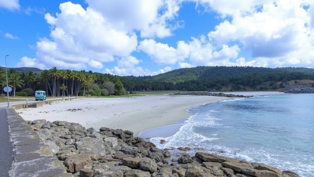 Praia das Cunchas en Ponteceso (A Coruña)