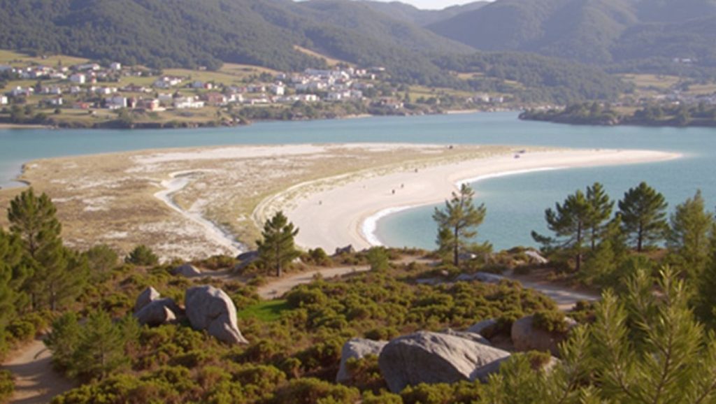 Entorno natural de Praia das Cunchas en A Coruña