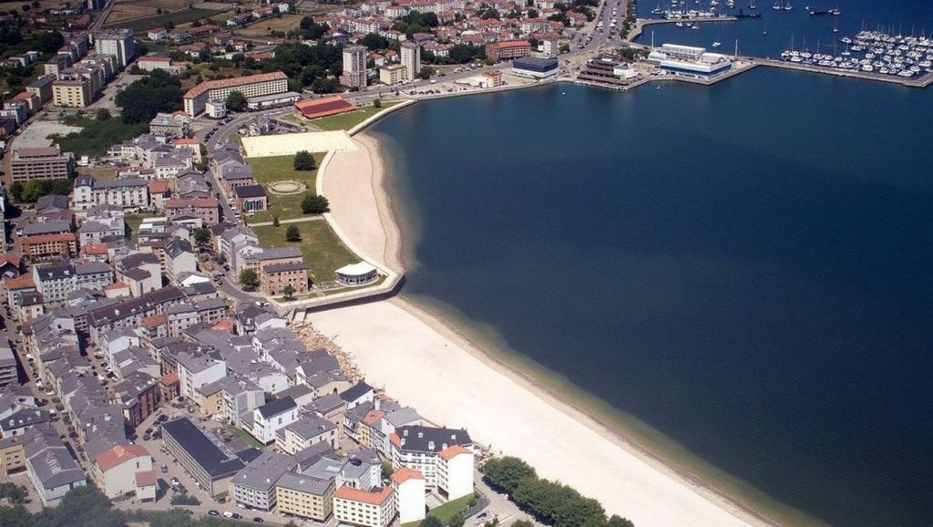 Entorno natural de Praia das Delicias en A Coruña