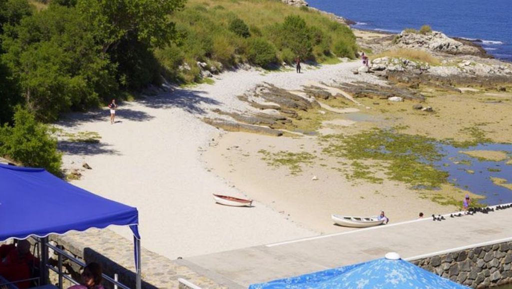 Panorámica de Praia das Dornas, Pontevedra