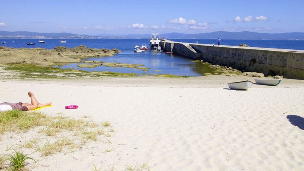 Aguas de Praia das Dornas en Bueu (Pontevedra)