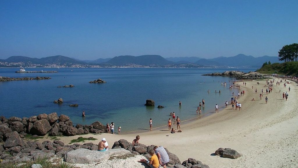 Praia das Fontes en Vigo (Pontevedra)