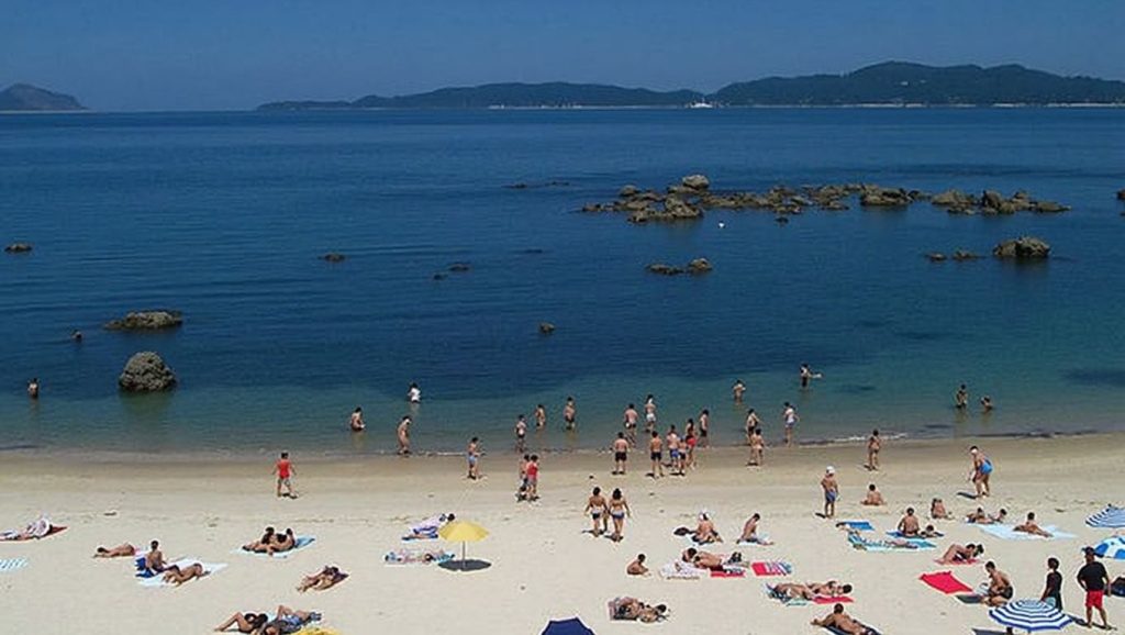 Panorámica de Praia das Fontes, Pontevedra