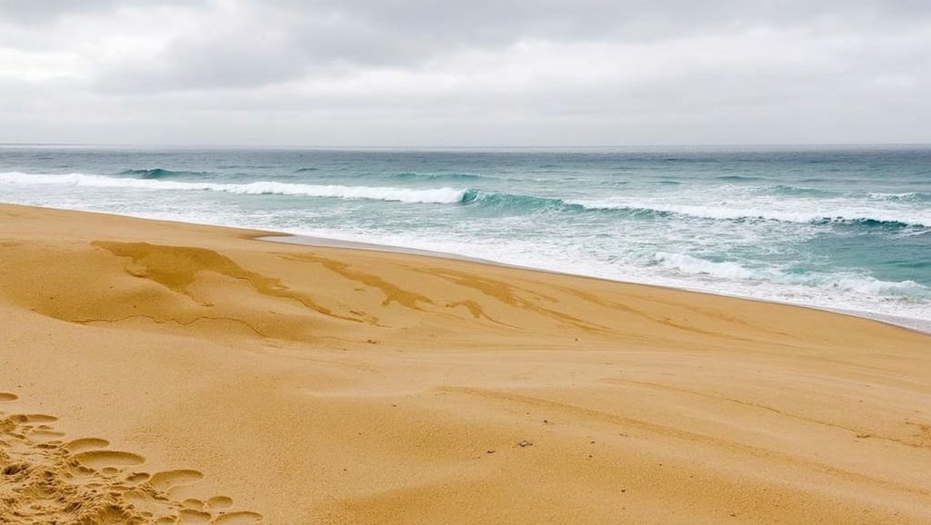 Textura de arena en das Furnas, O Porto do Son, A Coruña