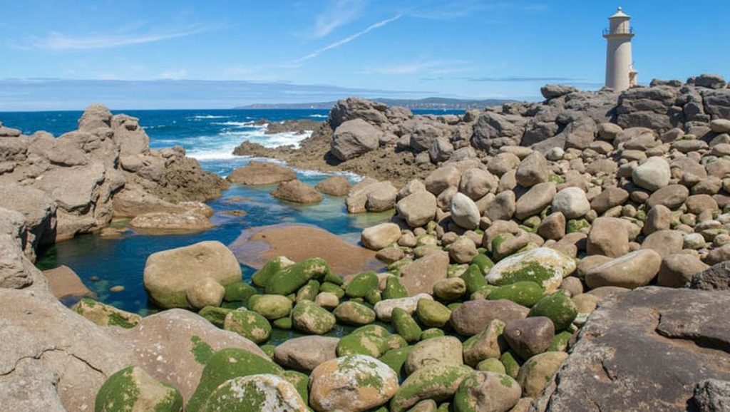 Panorámica de Praia das Lanchas, A Coruña