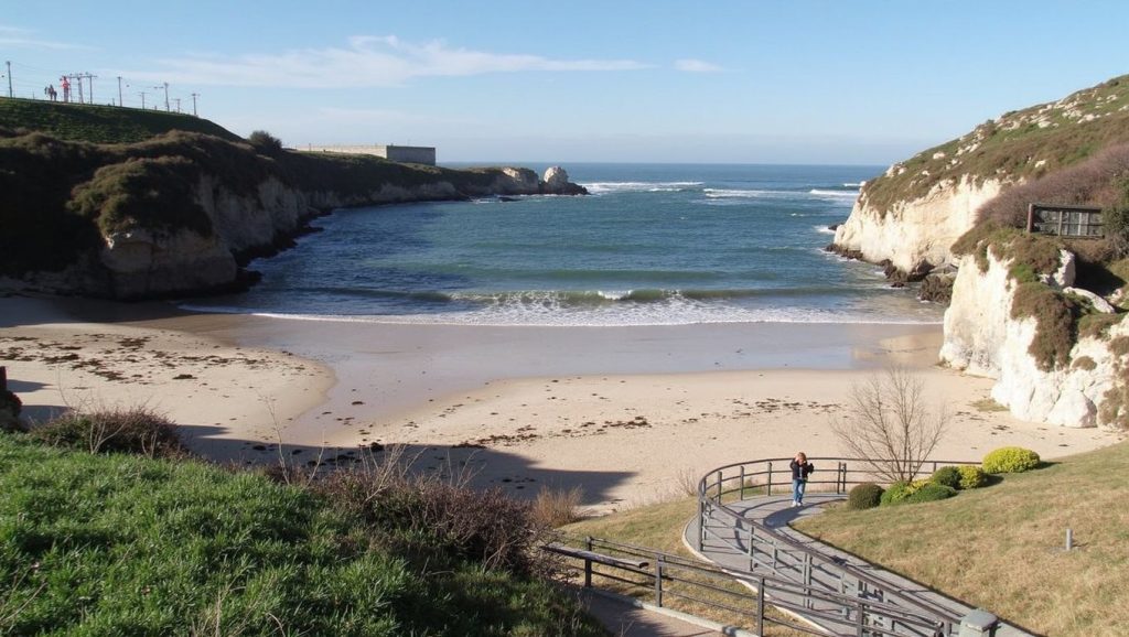 Ría y costa de Praia das Lapas en A Coruña, A Coruña