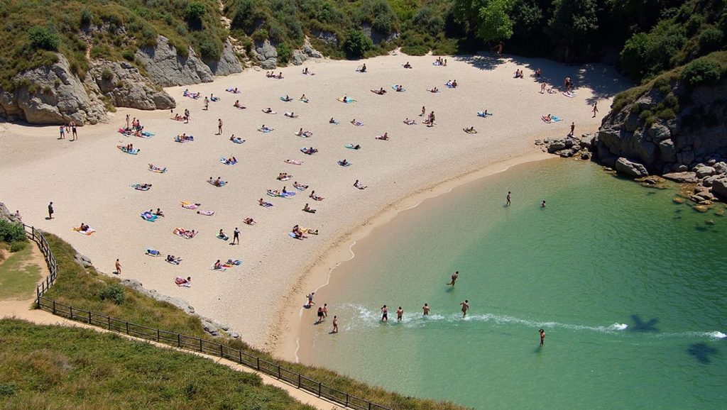 Entorno natural de Praia das Lapas en A Coruña