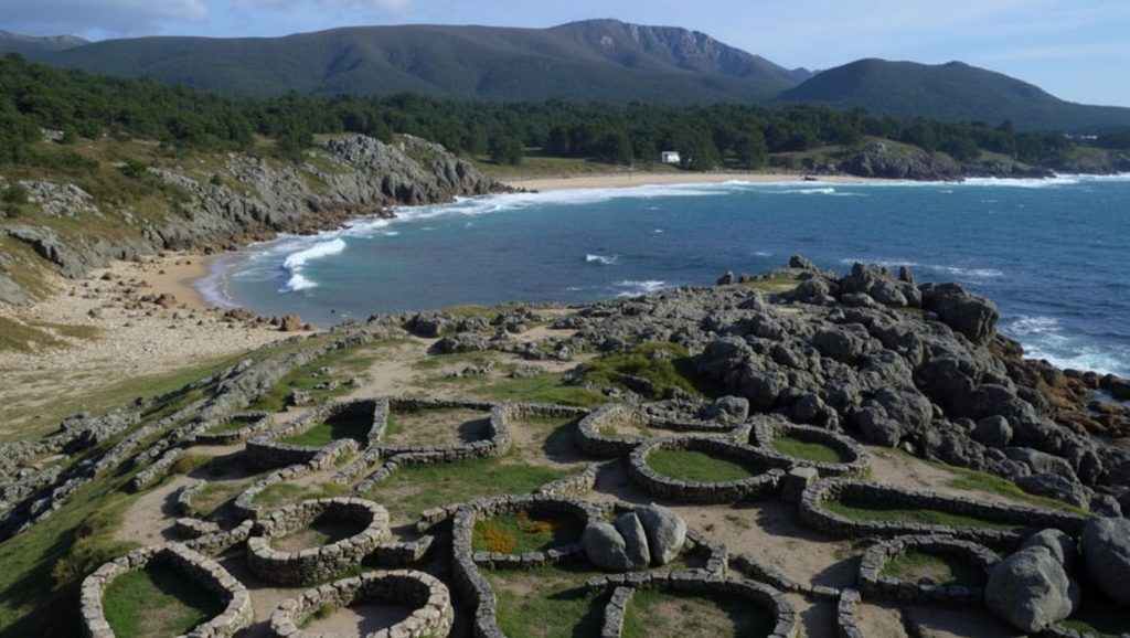 Paseo hacia das Laxes da Pedra Longa, Galicia