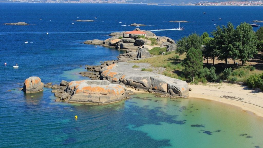 Entorno natural de Praia das Patiñas en Pontevedra