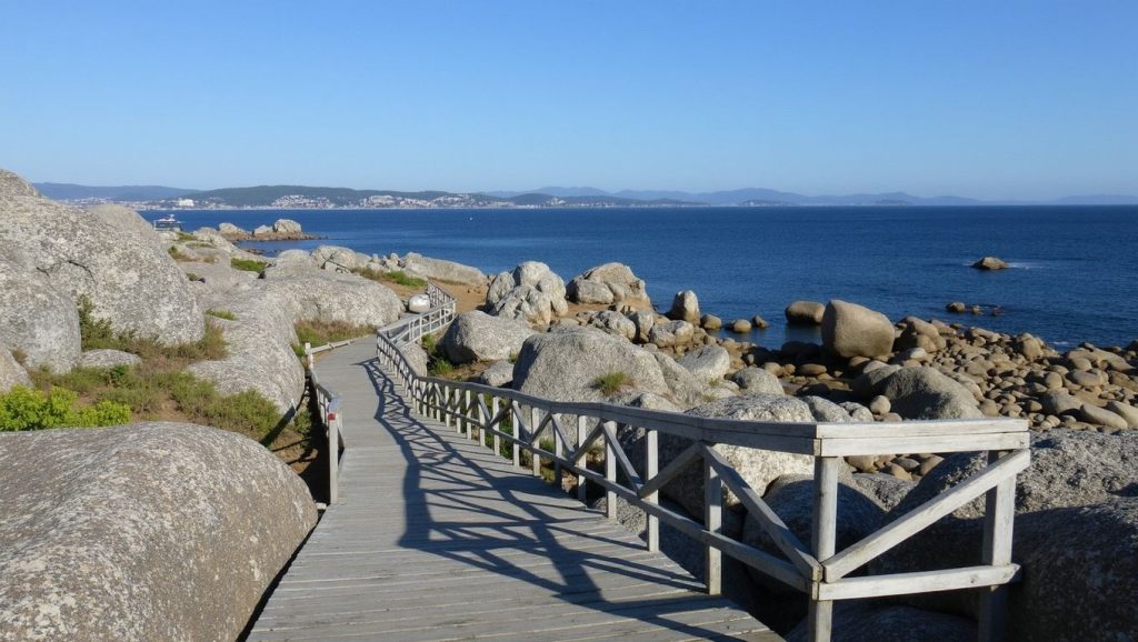 Praia das Pedras dos Caramuxos en O Grove (Pontevedra)