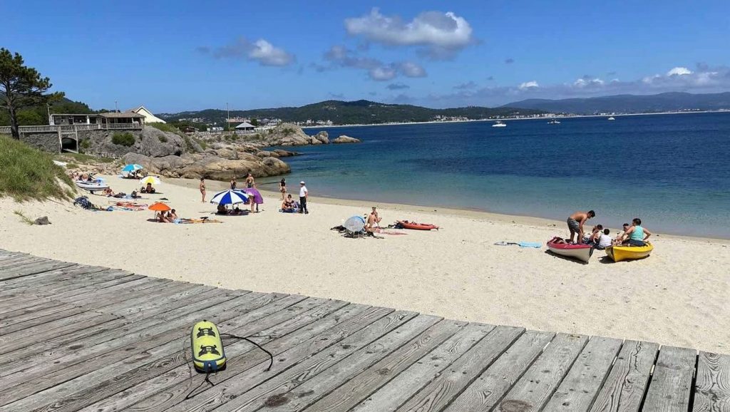 Aguas de Praia das Pedras dos Caramuxos en O Grove (Pontevedra)
