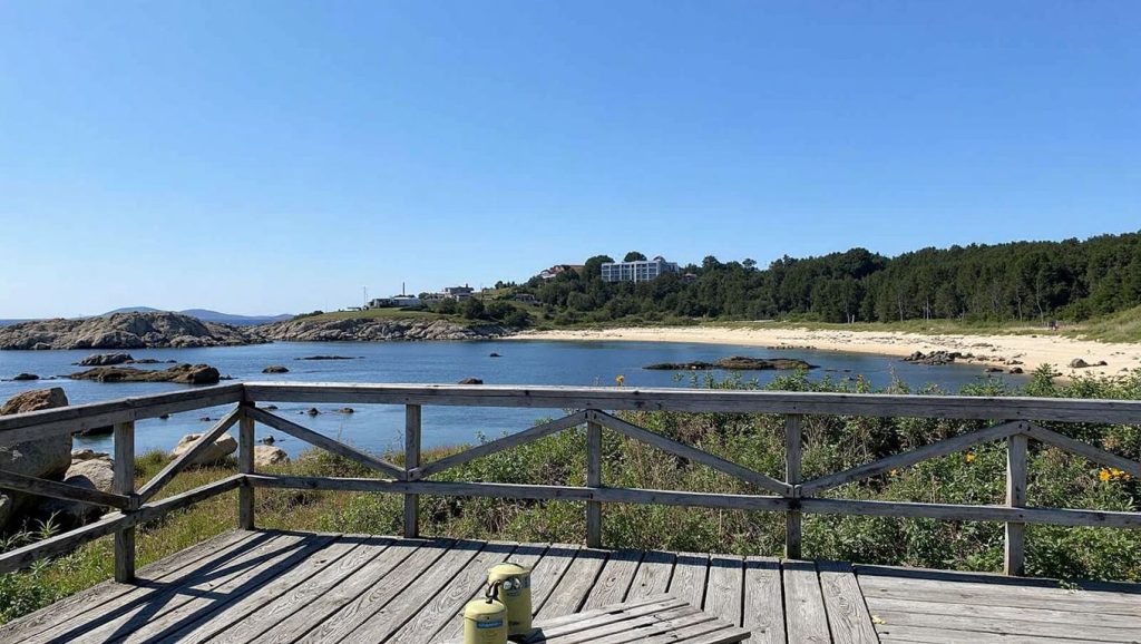 Entorno natural de Praia das Pedras dos Caramuxos en Pontevedra
