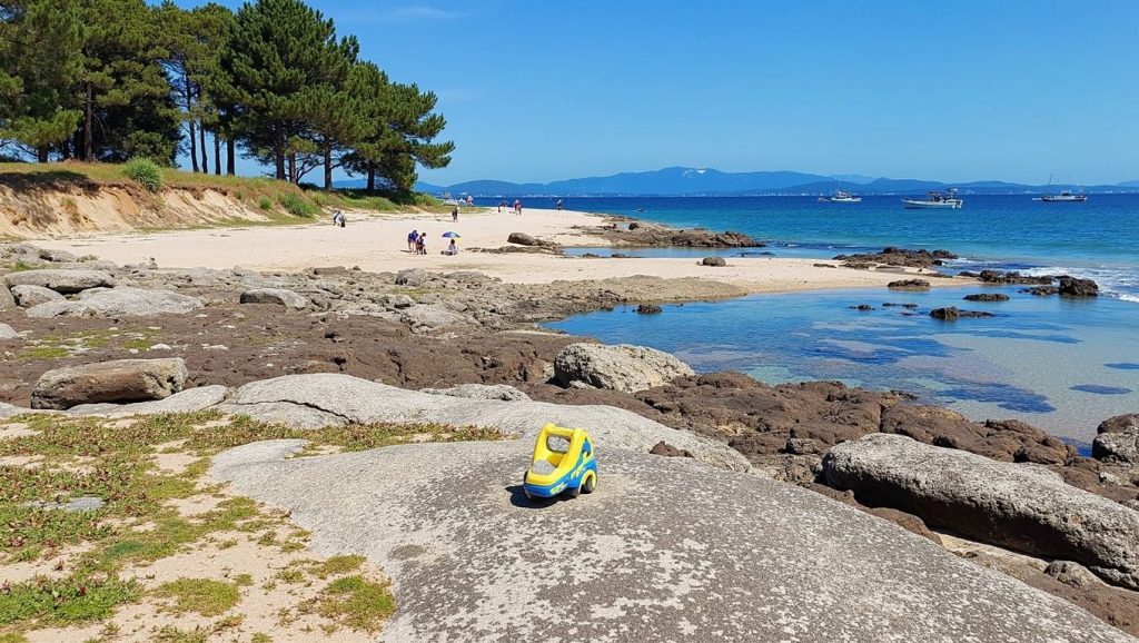 Panorámica de Praia das Salinas, Pontevedra