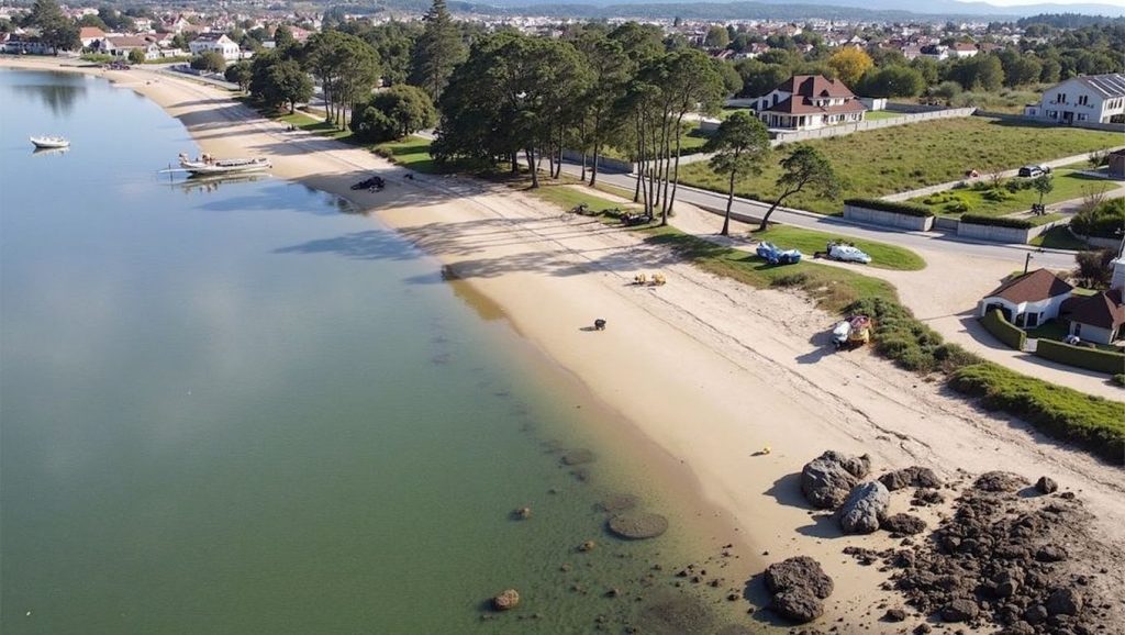 Camino de acceso a das Sinas, Galicia, A Coruña