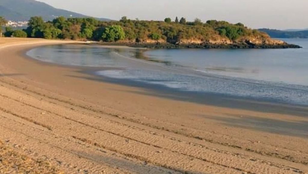 Vista de Praia das Sobreiras desde la orilla, Rianxo