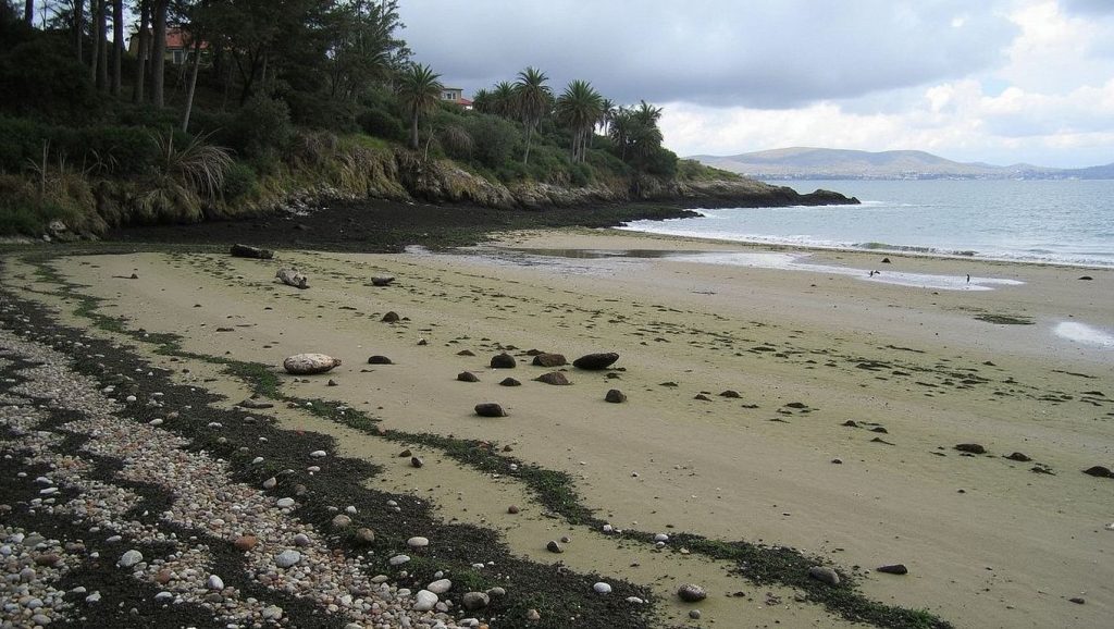 Acceso a Praia das Sobreiras desde el aparcamiento, Rianxo