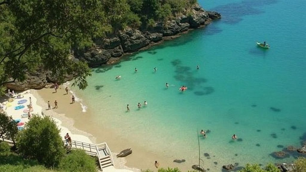 Panorámica de Praia das Sonreiras, A Coruña