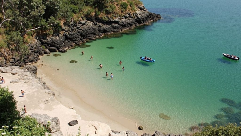 Aguas de Praia das Sonreiras en Cedeira (A Coruña)