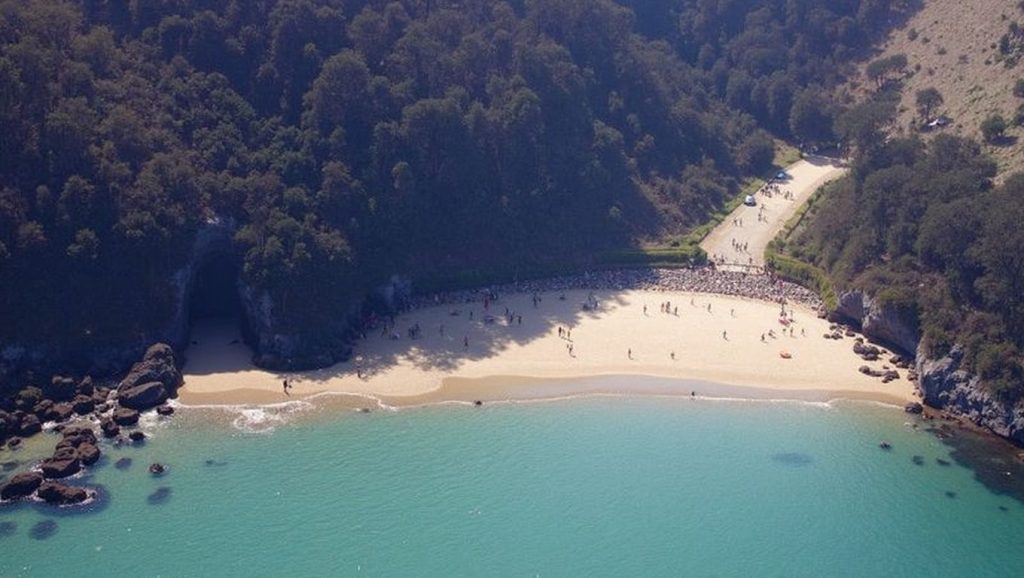 Aguas de Praia das Vacas en Cabana de Bergantiños (A Coruña)