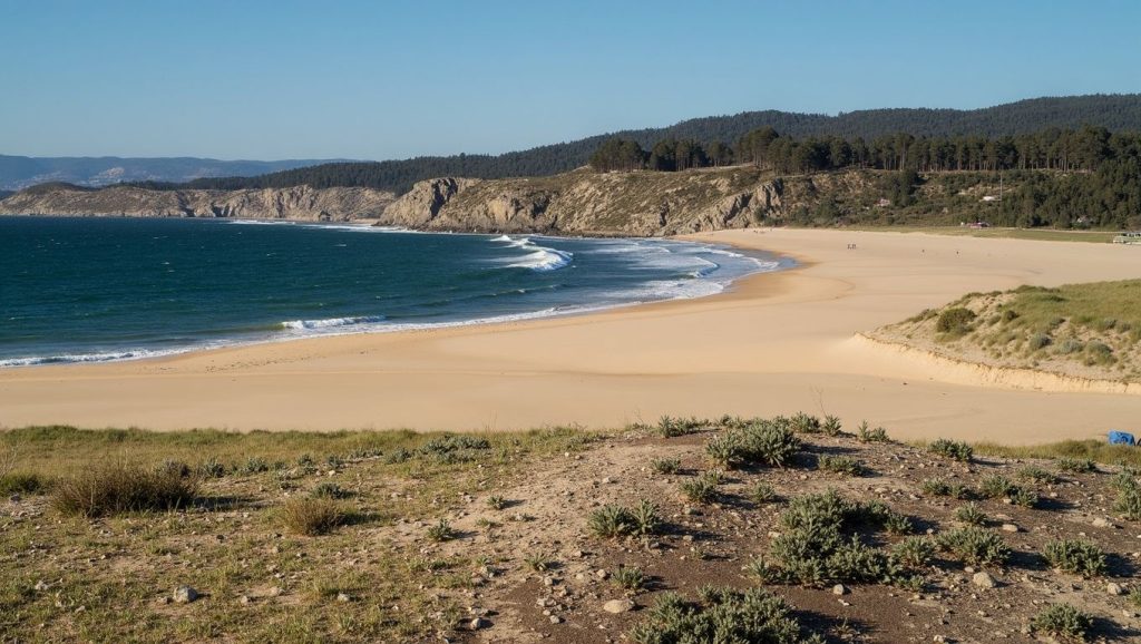 Aguas de Praia de A Barquiña en Noia (A Coruña)