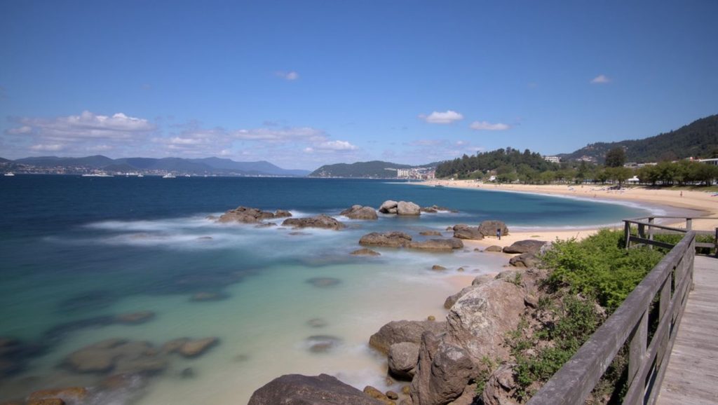 Aguas de Praia de Agrelo en Bueu (Pontevedra)