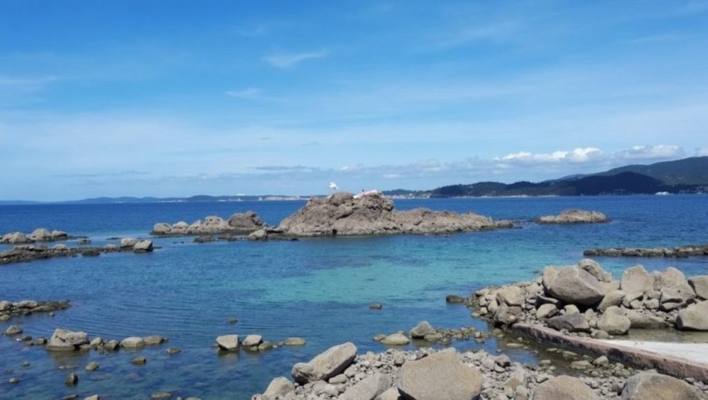 Aguas de Praia de Aguete en Marín (Pontevedra)
