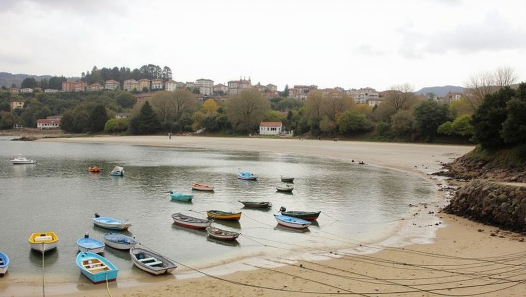 Entorno natural de Praia de Aguete en Pontevedra