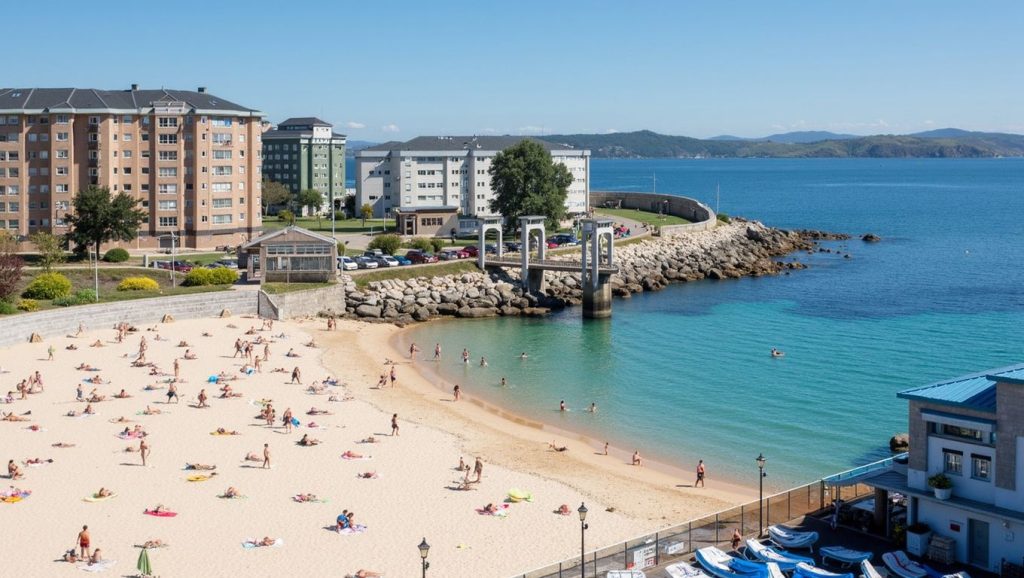 Vista de Praia de Angados en Galicia, A Coruña