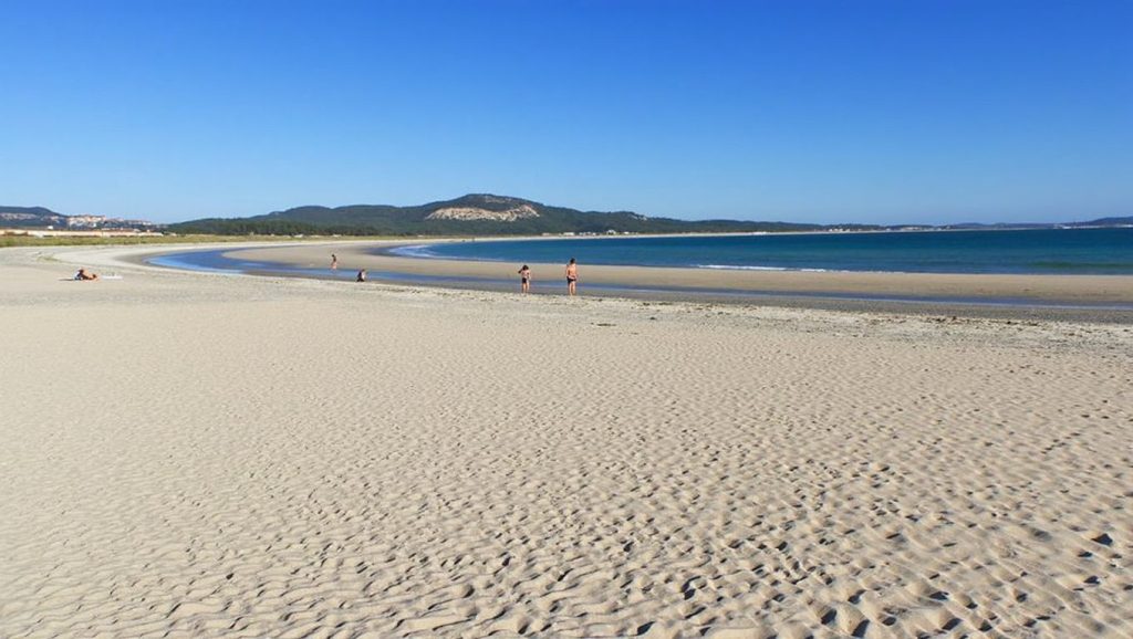 Arena fina en Angados, Galicia, A Coruña