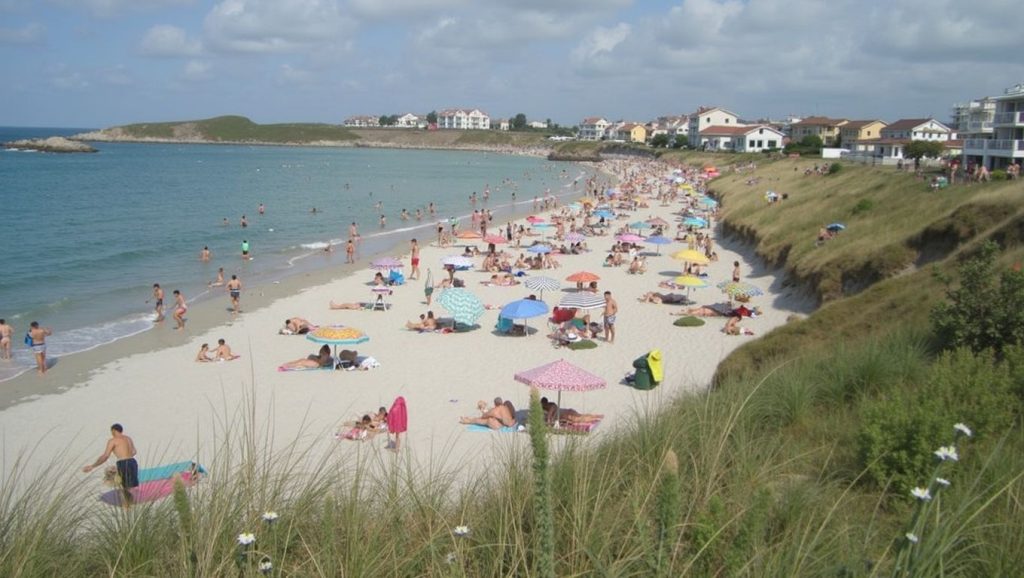 Panorámica de Praia de Anguieira, Lugo