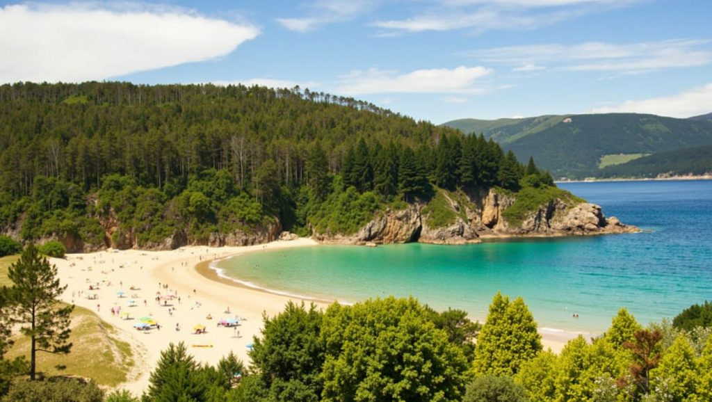 Panorámica de Praia de Area, Lugo