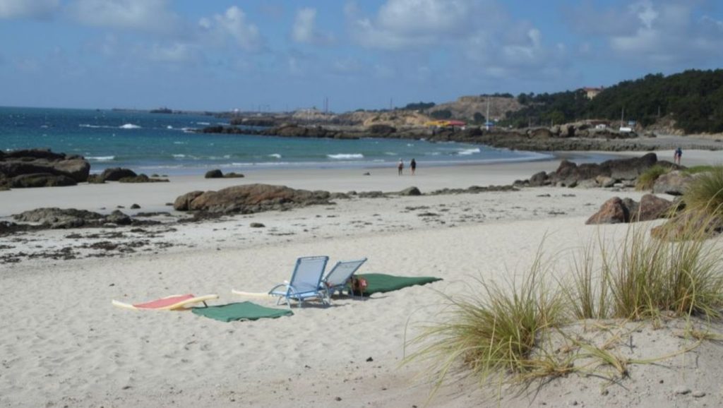 Panorámica de Praia de Area da Cruz, Pontevedra