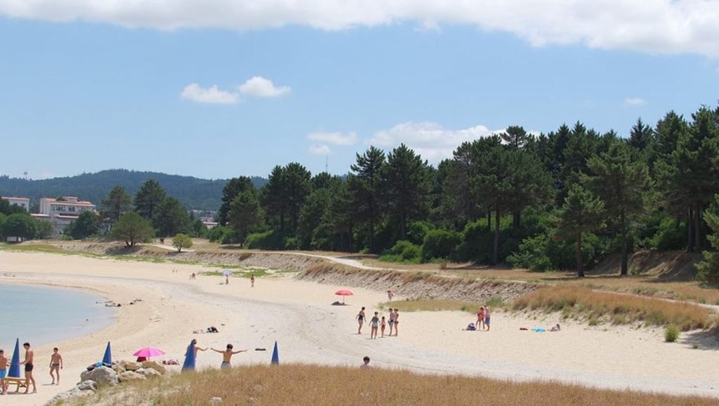 Costa de Praia de Area da Cruz en O Grove, Pontevedra