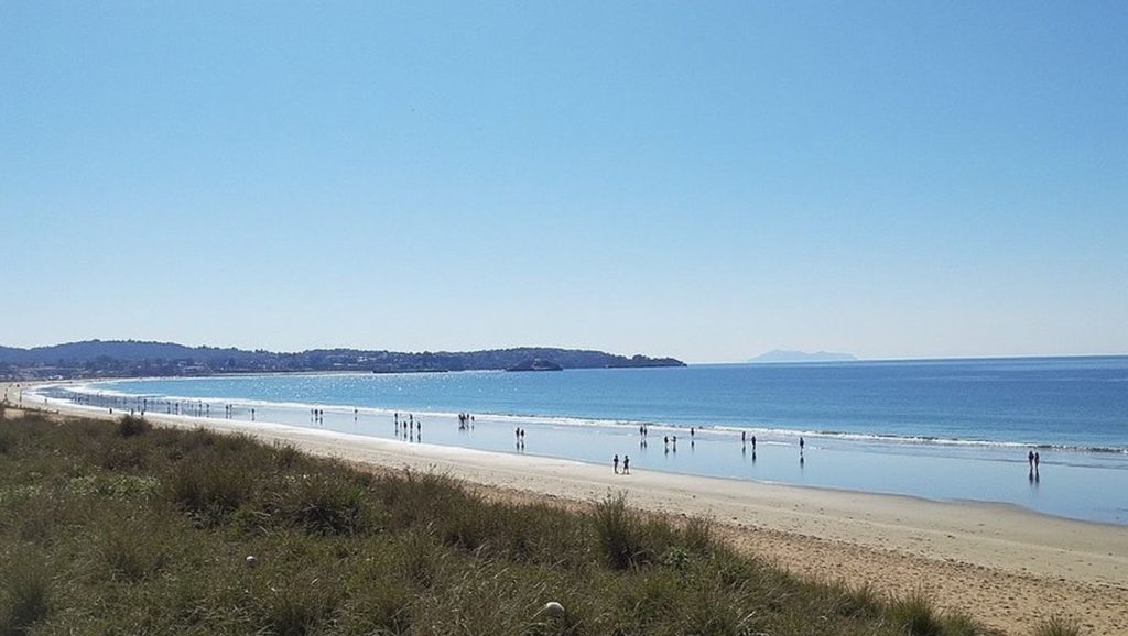Entorno natural de Praia de Area da Cruz en Pontevedra