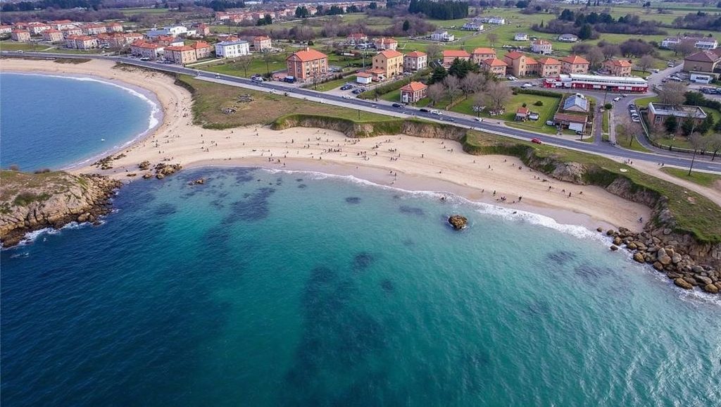 Costa de Praia de Area Gorda en Sanxenxo, Pontevedra